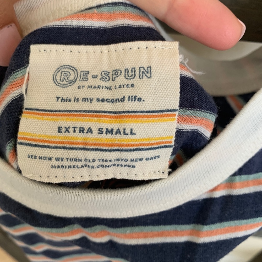 Marine Layer Re-Spun Striped Cropped Tank - Picture 3 of 3